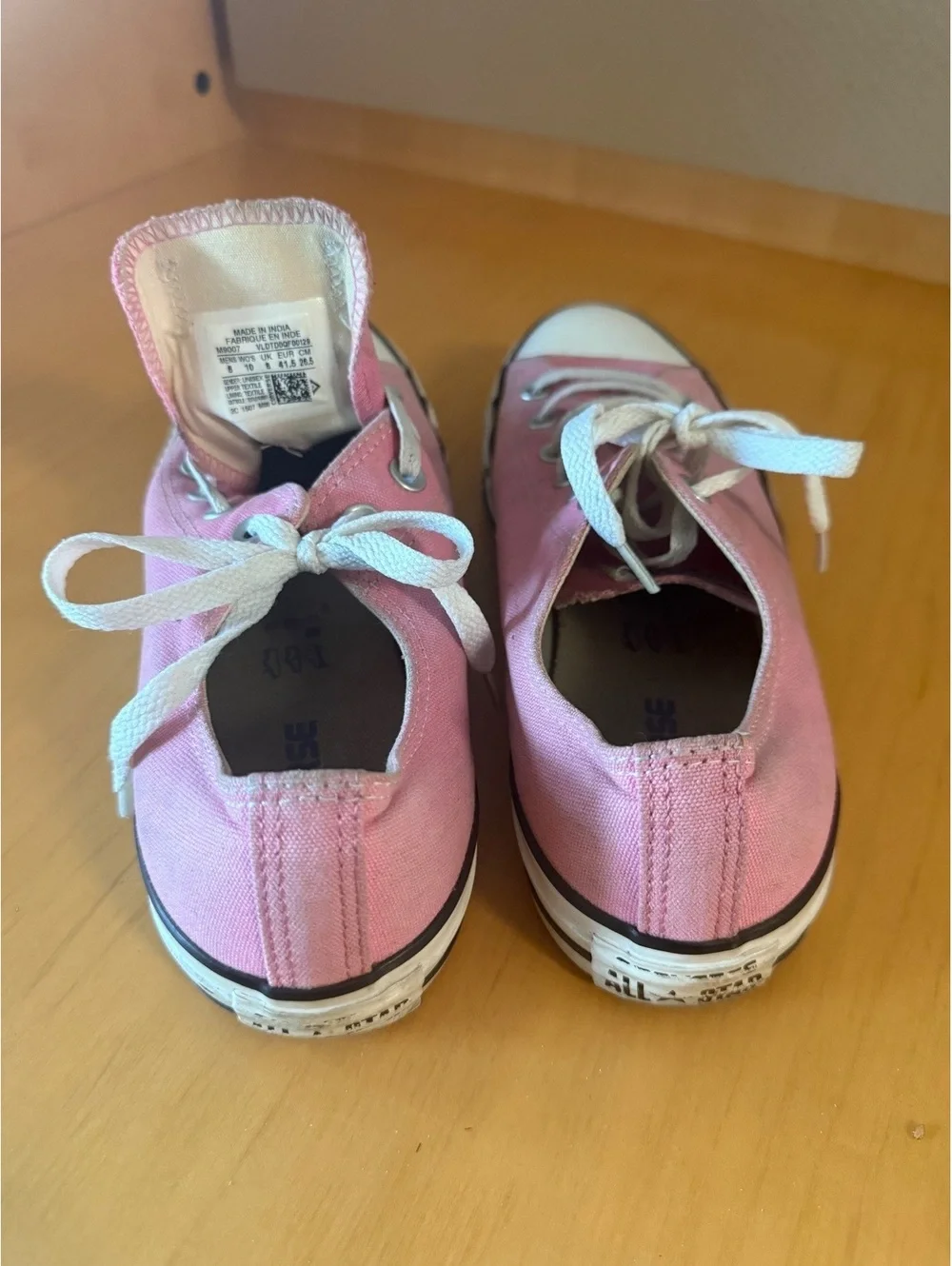 Converse All Star Low Top Pink Canvas Sneakers Unisex Size 8 Men / 10 Women